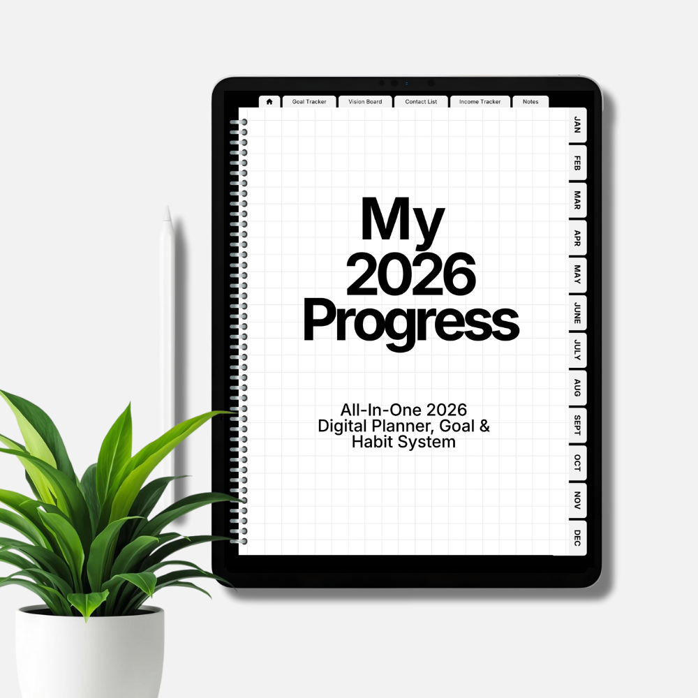 MY2026PROGRESS™ — 2026 Digital Planner & Goal System