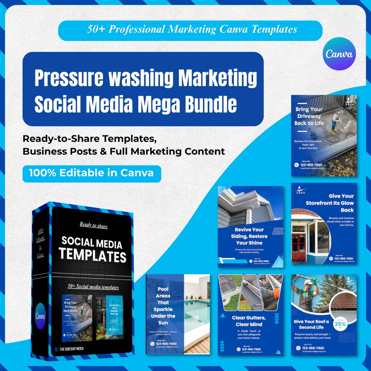 Get Instant Access to the Pressure Washing Christmas + Regular Post Bundle: